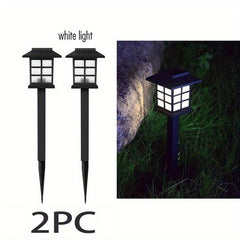 2pcs Solar Garden Light Waterproof LED Lawn Light