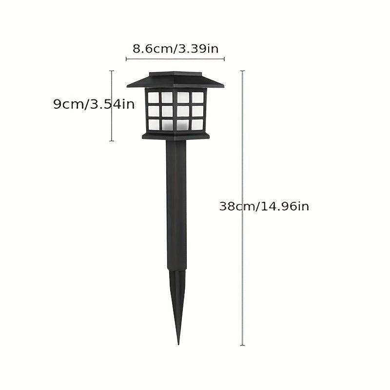 2pcs Solar Garden Light Waterproof LED Lawn Light