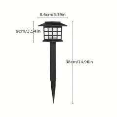 2pcs Solar Garden Light Waterproof LED Lawn Light