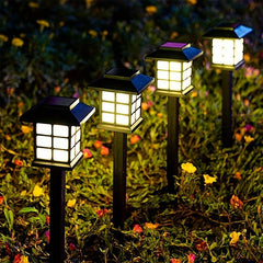 2pcs Solar Garden Light Waterproof LED Lawn Light