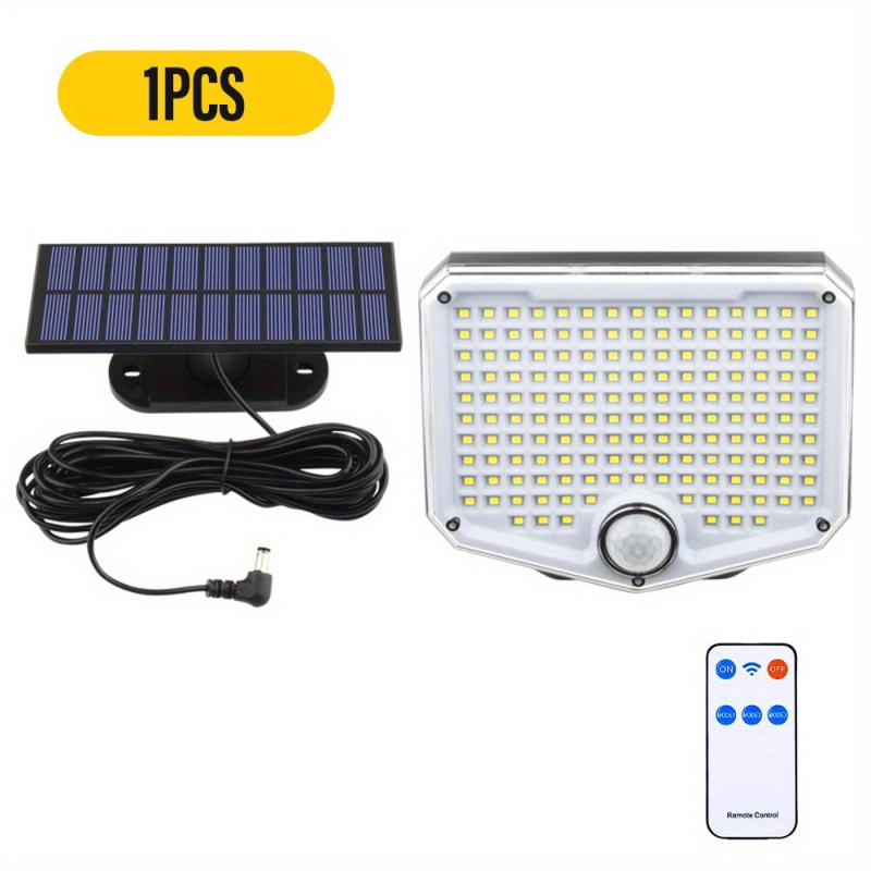 2pcs 153 LED Outdoor Solar Floodlight with Motion Sensor
