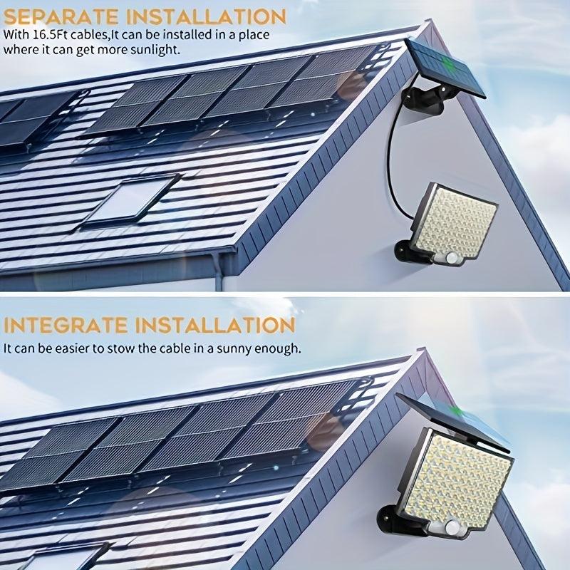 106LED Split Solar Lamp 3Mode Waterproof Outdoor Lighting