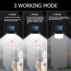 106LED Split Solar Lamp 3Mode Waterproof Outdoor Lighting
