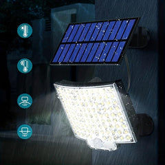106LED Split Solar Lamp 3Mode Waterproof Outdoor Lighting
