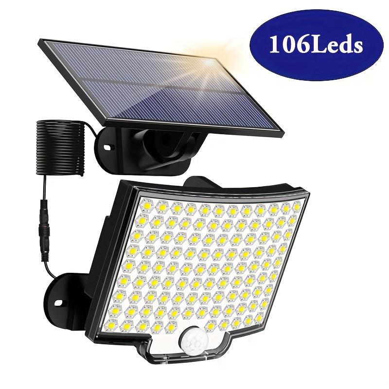 106LED Split Solar Lamp 3Mode Waterproof Outdoor Lighting