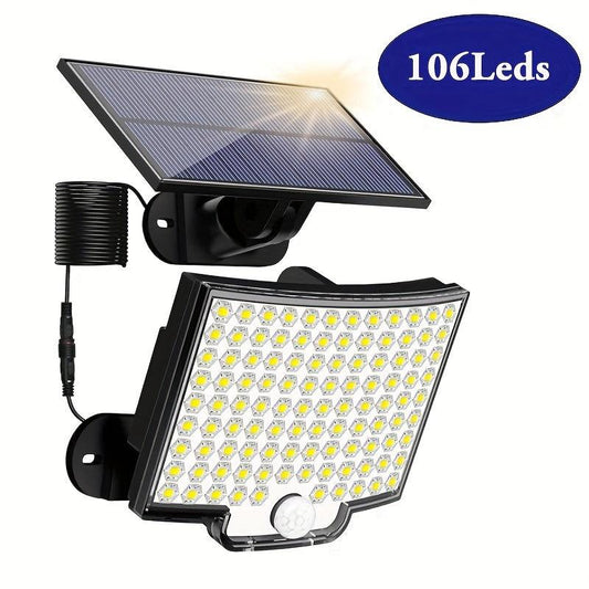 106LED Split Solar Lamp 3Mode Waterproof Outdoor Lighting