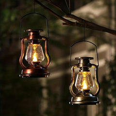 Solar Desk Lamp Tree Hanging Light Retro Kerosene Lamp Led Horse Lantern