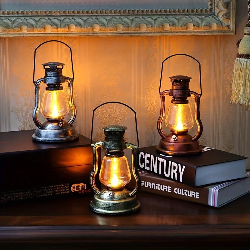 Solar Desk Lamp Tree Hanging Light Retro Kerosene Lamp Led Horse Lantern