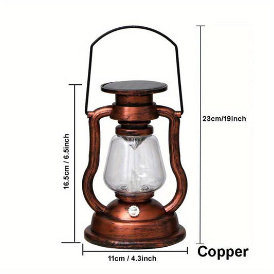 Solar Desk Lamp Tree Hanging Light Retro Kerosene Lamp Led Horse Lantern