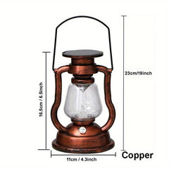 Solar Desk Lamp Tree Hanging Light Retro Kerosene Lamp Led Horse Lantern