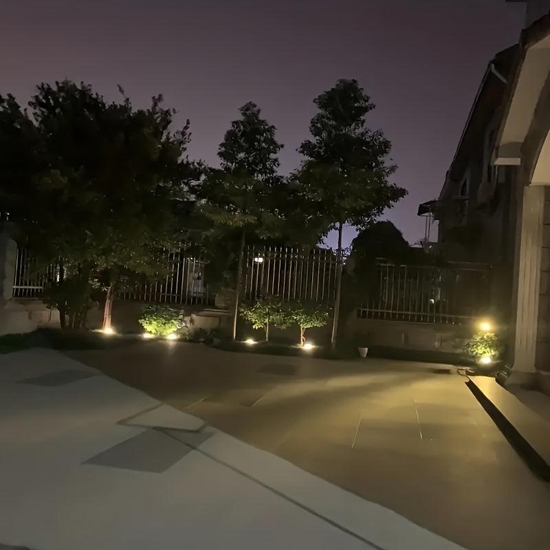 4pcs Solar Ground Light Waterproof Garden Path Deck Light