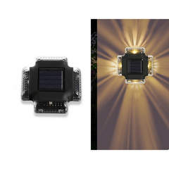 Solar Wall Lamp LED Spotlight Outdoor Waterproof Garden Fence Decor