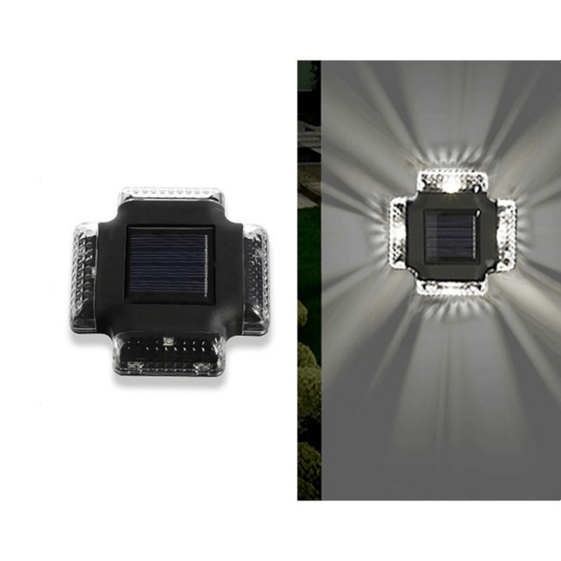 Solar Wall Lamp LED Spotlight Outdoor Waterproof Garden Fence Decor