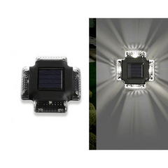 Solar Wall Lamp LED Spotlight Outdoor Waterproof Garden Fence Decor