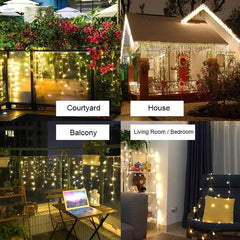 Waterproof Solar Christmas Garland Light String