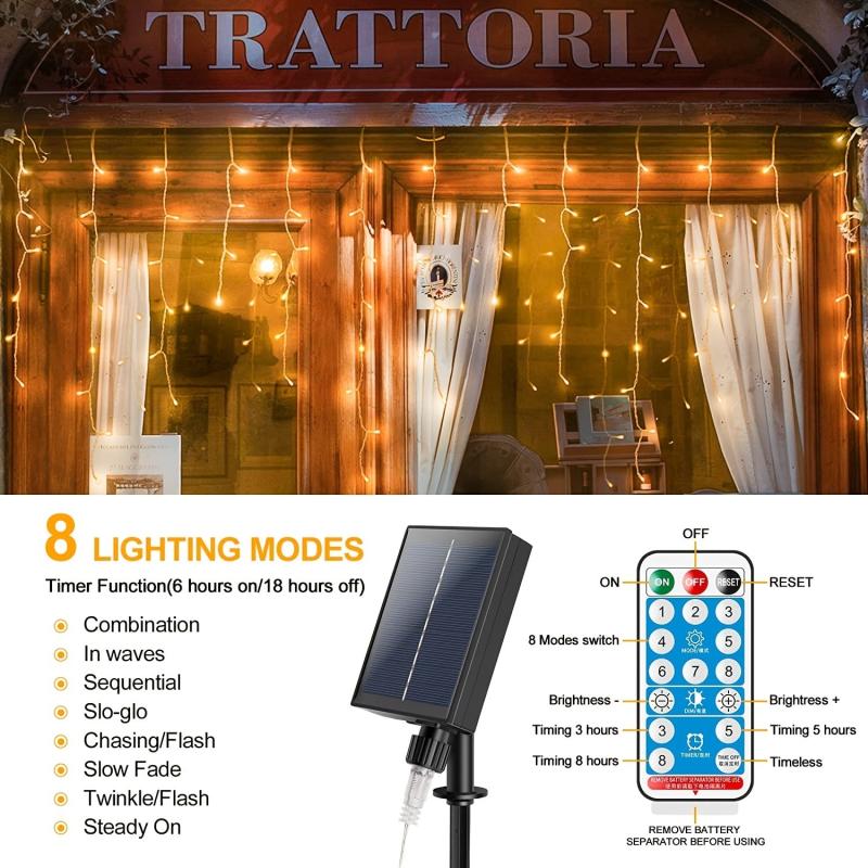 Waterproof Solar Christmas Garland Light String