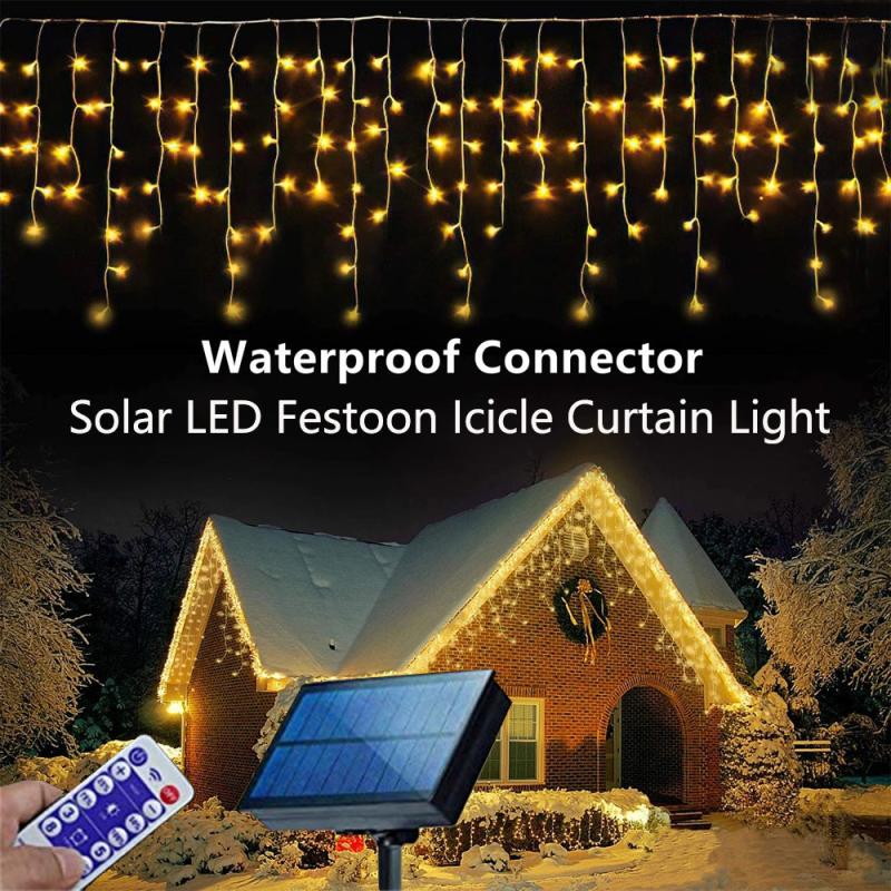 Waterproof Solar Christmas Garland Light String