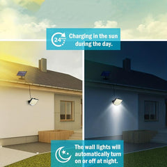 106LEDs Solar Outdoor Lights Motion Sensor IP65 Waterproof Solar Wall Light