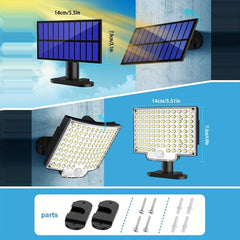 106LEDs Solar Outdoor Lights Motion Sensor IP65 Waterproof Solar Wall Light