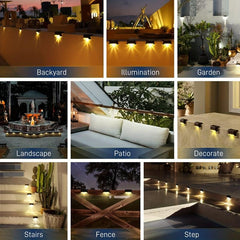 Solar Garden Lights 4 Pack Waterproof Outdoor Decorate Lights