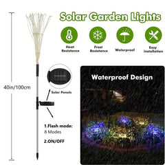 Solar Firework Lights 200 150 90 60 LEDs Waterproof Fairy Light