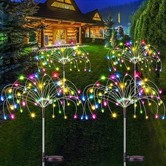 Solar Firework Lights 200 150 90 60 LEDs Waterproof Fairy Light
