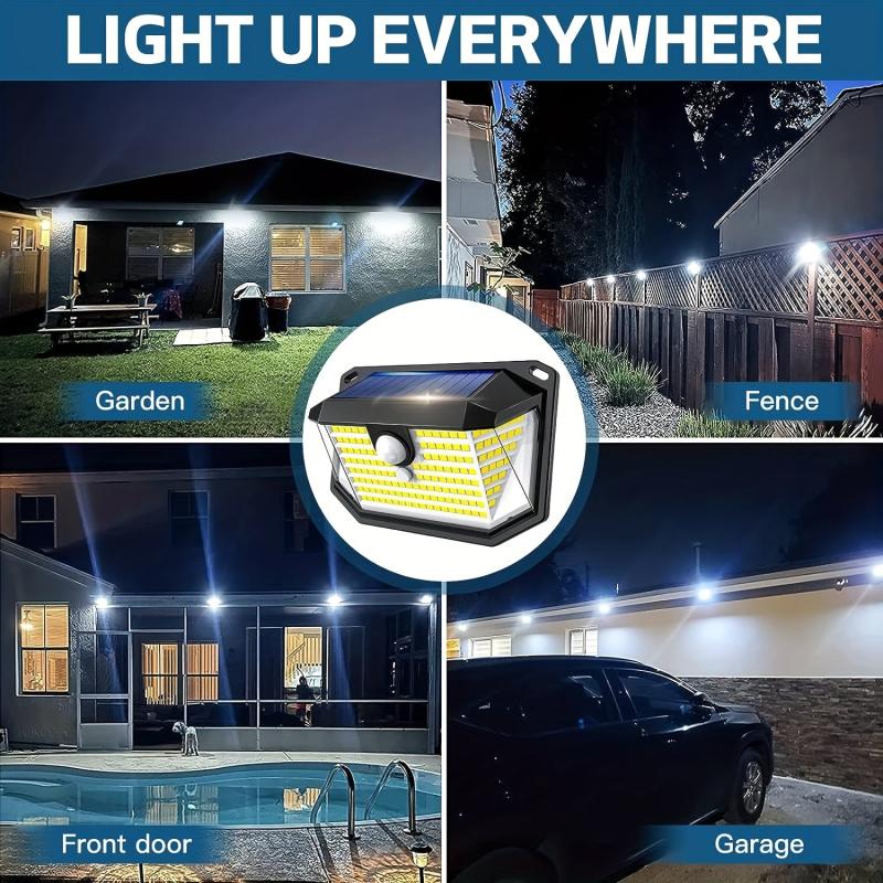 178 LED Solar Lights Outdoor Security Light with 3 Modes