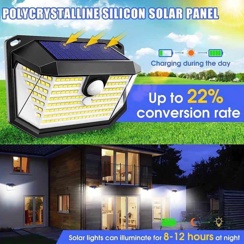 178 LED Solar Lights Outdoor Security Light with 3 Modes