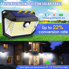 178 LED Solar Lights Outdoor Security Light with 3 Modes