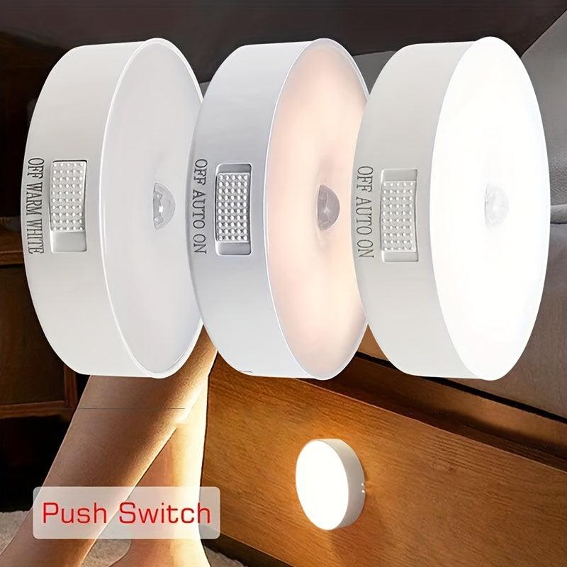 8 LED Motion Sensor Night Light USB Rechargeable Outdoor Step Light