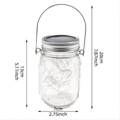 Solar Mason Jar Lights 20 LED Night Lights for Outdoor Garden