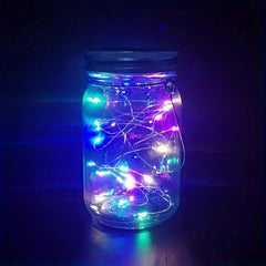 Solar Mason Jar Lights 20 LED Night Lights for Outdoor Garden