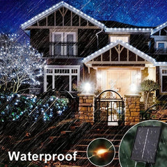 Solar Timed Copper Wire Lights Outdoor Waterproof Fairytale String Lights