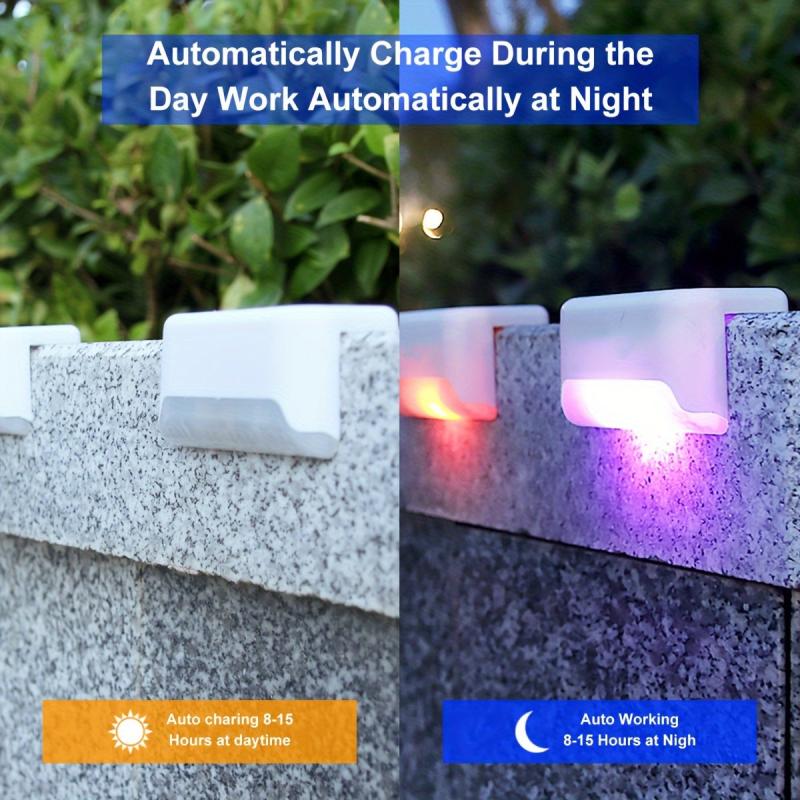 4pcs LED Solar Stair Lights - Illuminate Your Garden