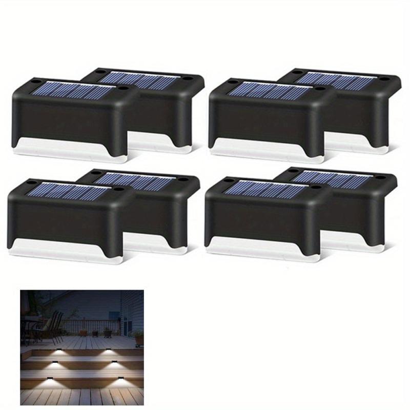 8pcs LED Solar Staircase Light Outdoor Waterproof Garden Terrace Guard