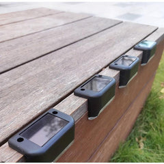 8pcs LED Solar Staircase Light Outdoor Waterproof Garden Terrace Guard