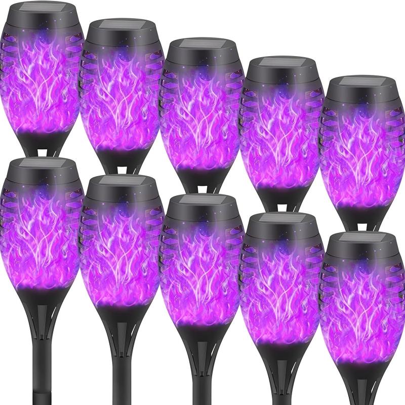 Solar Halloween Lights Outdoor Waterproof Torch Light for Pathway