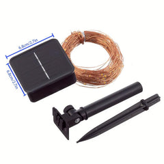 Solar Outdoor Fairy Lights 300LED Copper Wire String Lights Waterproof