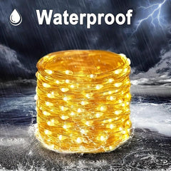 Solar Outdoor Fairy Lights 300LED Copper Wire String Lights Waterproof