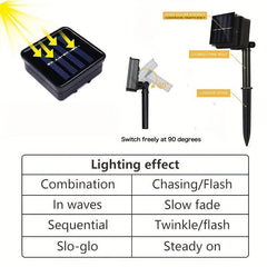 Solar Powered LED String Lights Outdoor Waterproof Fairy Lights