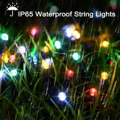 Solar Powered LED String Lights Outdoor Waterproof Fairy Lights
