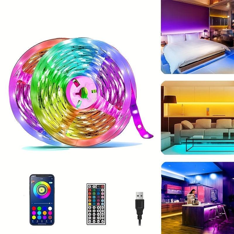 Smart LED Strip Lights 5050 RGB App Control Remote Music Sync