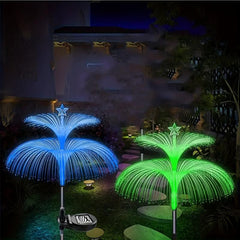 Solar Flower Lights 7-Color Changing Jellyfish & Star Garden Yard Decor