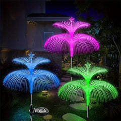 Solar Flower Lights 7-Color Changing Jellyfish & Star Garden Yard Decor