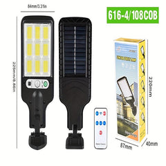 LED Sensor Street Lights w/ Remote Control 3 Modes Light Up