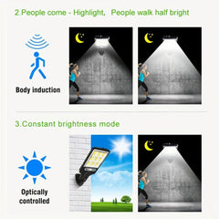 LED Sensor Street Lights w/ Remote Control 3 Modes Light Up