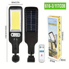 LED Sensor Street Lights w/ Remote Control 3 Modes Light Up