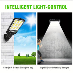 LED Sensor Street Lights w/ Remote Control 3 Modes Light Up