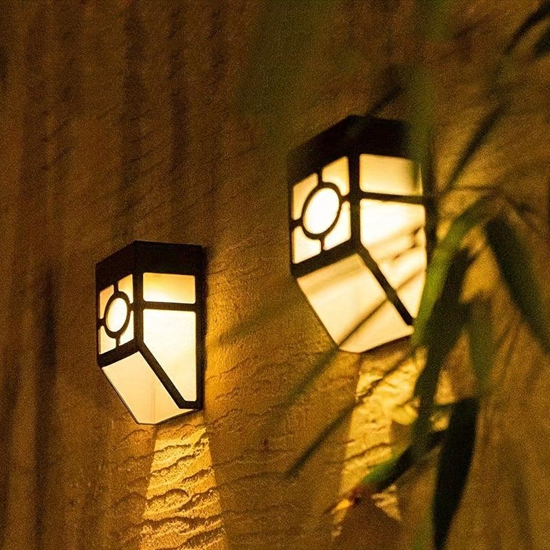 Solar Outdoor Wall Lights LED Garden Decoration Waterproof