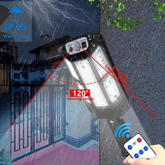 Solar Induction Wall Lamp 6500K LED Solar Wall Light IP65 Motion Sensor